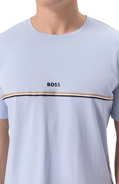 Хлопковая футболка BOSS, арт. 50515395, фото 5