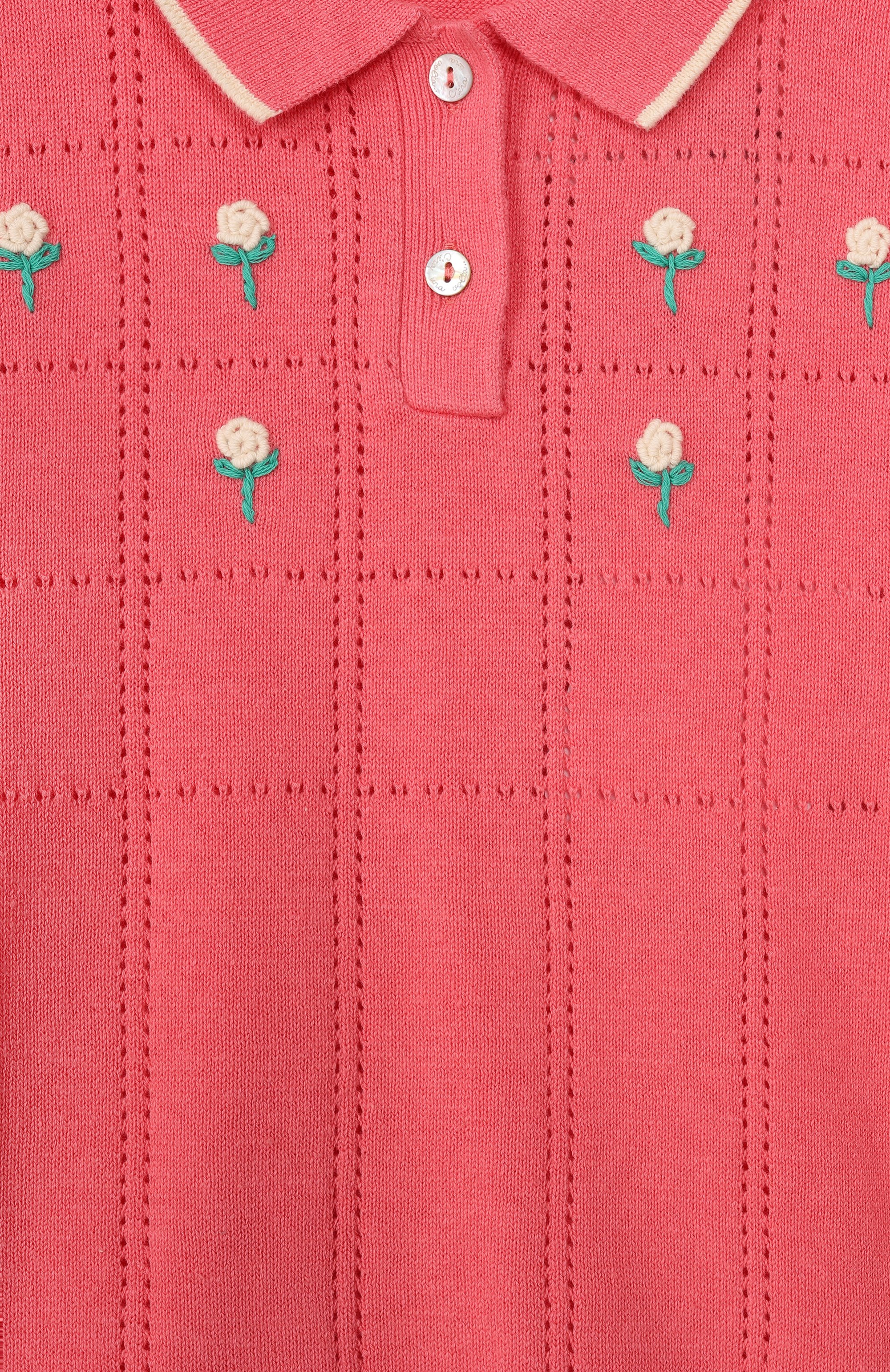 Хлопковое поло C`ERA UNA VOLTA, арт. SS26KN07737, фото 3