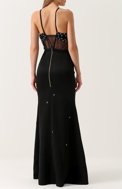 Приталенное платье-макси с декорированным лифом ROLAND MOURET, арт. PW17/S0058/F6467, фото 4