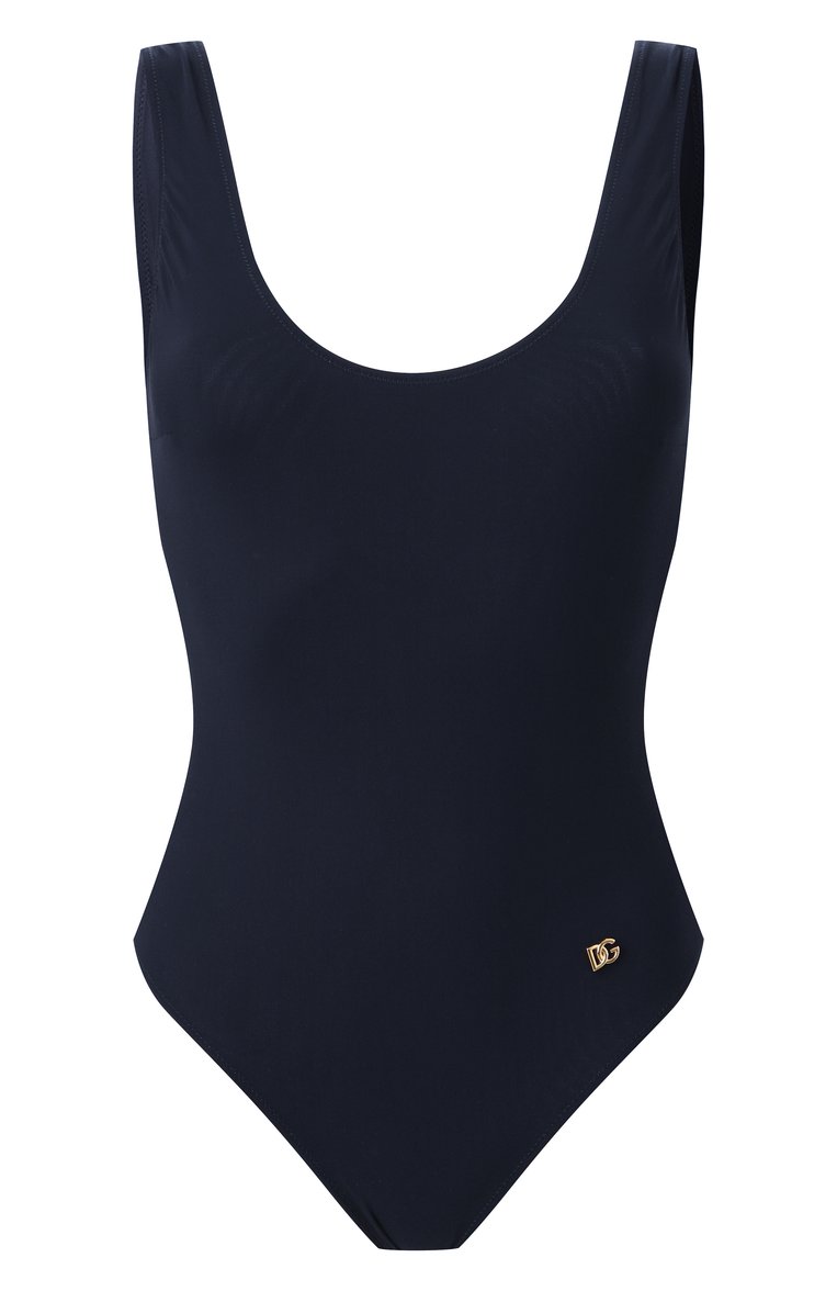 Женский слитный купальник DOLCE & GABBANA черного цвета, арт. 09A46J/0N012 | Фото 1 (Драгоценные камни: Проставлено; Материал внешний: Синтетический материал; Материал сплава: Проставлено; Длина Ж (юбки, платья, шорты): Мини; Женское Кросс-КТ: Слитные купальники)