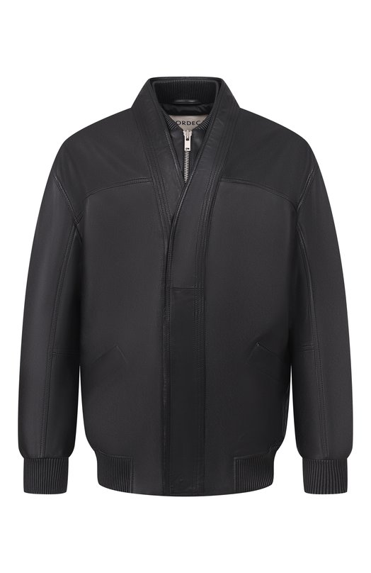 Кожаный бомбер MORDECAI 26E96MRU28S Чёрный 26E96MRU28S