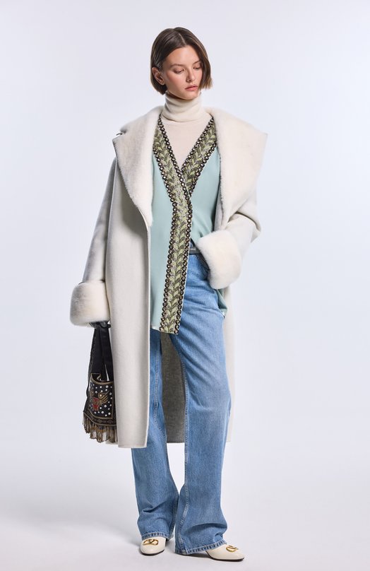 Кашемировая водолазка MVST MKNSW014/ME23014 Кремовый  MKNSW014/ME23014 Фото 6