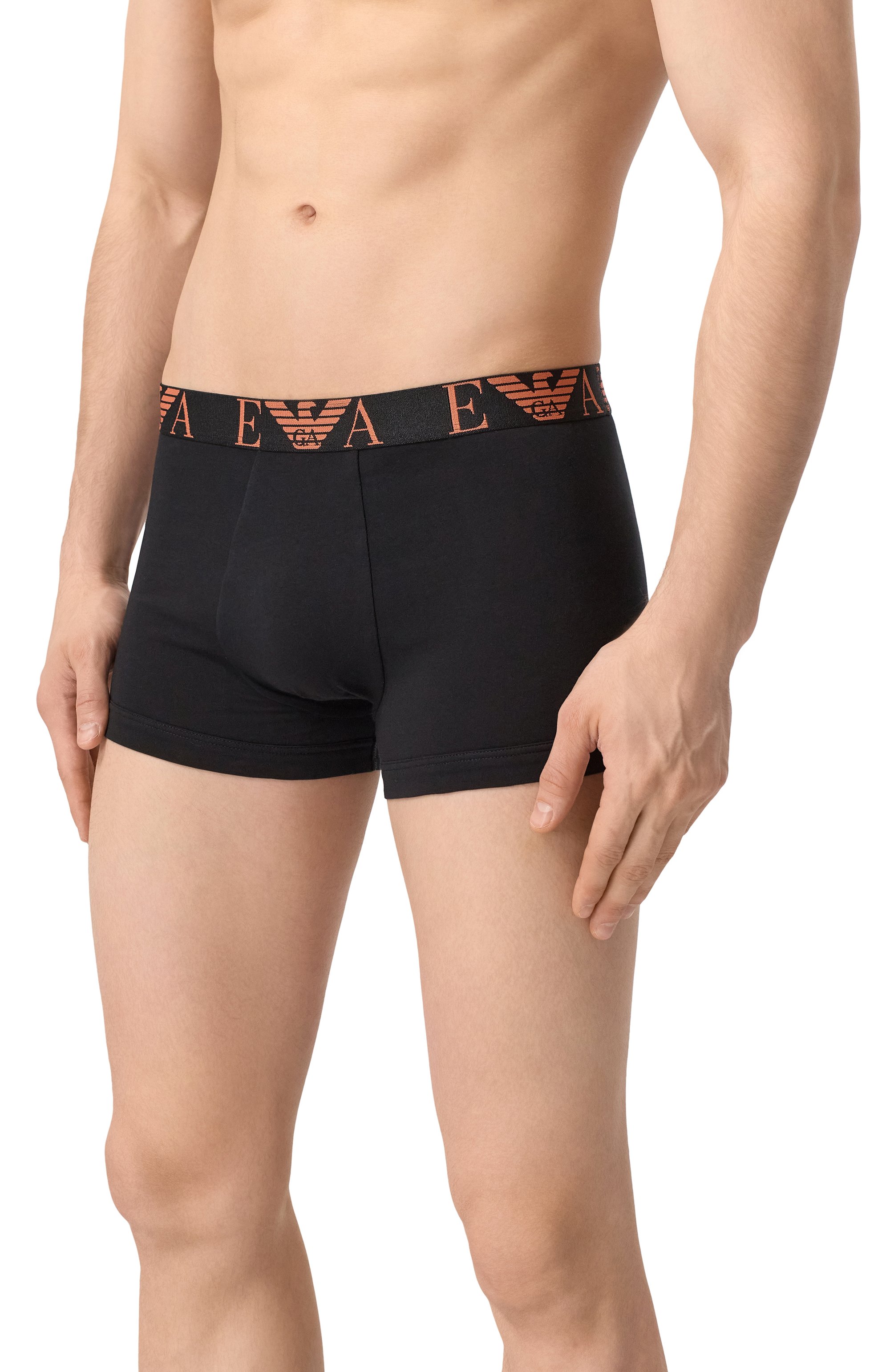 Комплект из трех боксеров EMPORIO ARMANI черного цвета по цене 6740 руб., арт. EM000259/AF10778, фото 4 Комплект из трех боксеров EMPORIO ARMANI, арт. EM000259/AF10778, фото 4