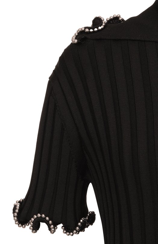 Поло из вискозы Jil Sander J03GL0107/J18346 Чёрный  J03GL0107/J18346 Фото 6