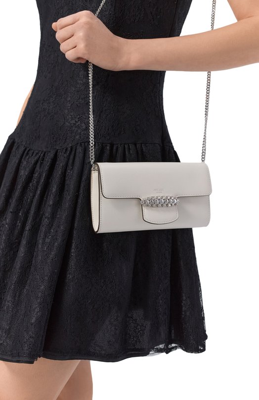 Клатч Bing Jimmy Choo BINGWALLETCHAIN0CY Кремовый  BINGWALLETCHAIN0CY Фото 2