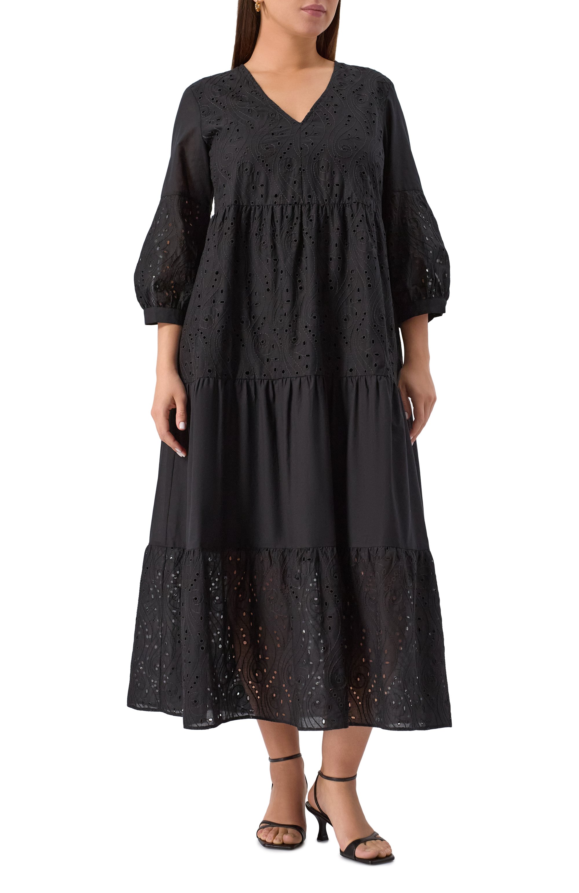 Хлопковое платье PERSONA BY MARINA RINALDI, арт. 0NTAN0, фото 3