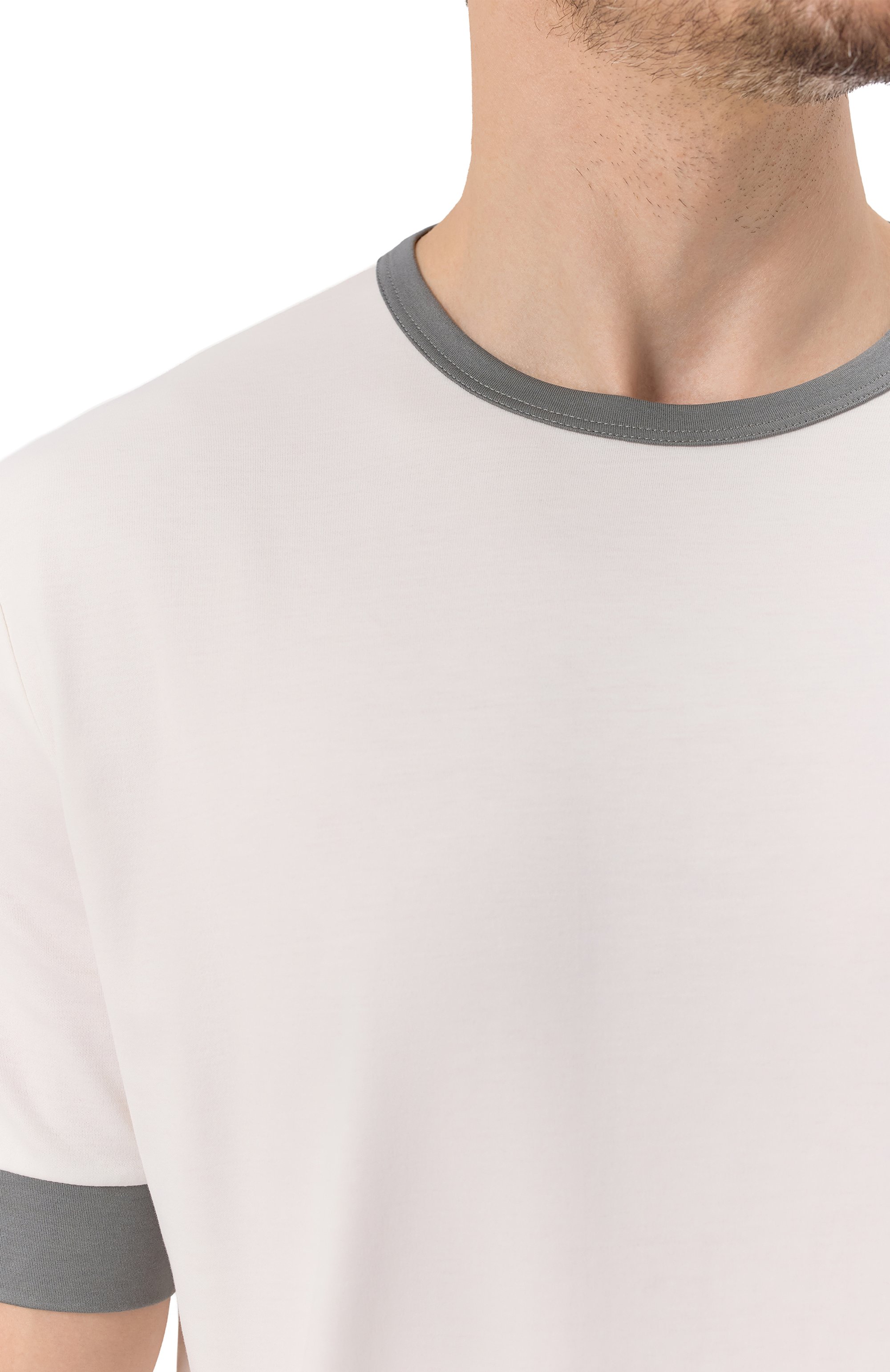 Хлопковая футболка GIORGIO ARMANI белого цвета по цене 55850 руб., арт. GM001948/TE10333, фото 5 Хлопковая футболка GIORGIO ARMANI, арт. GM001948/TE10333, фото 5