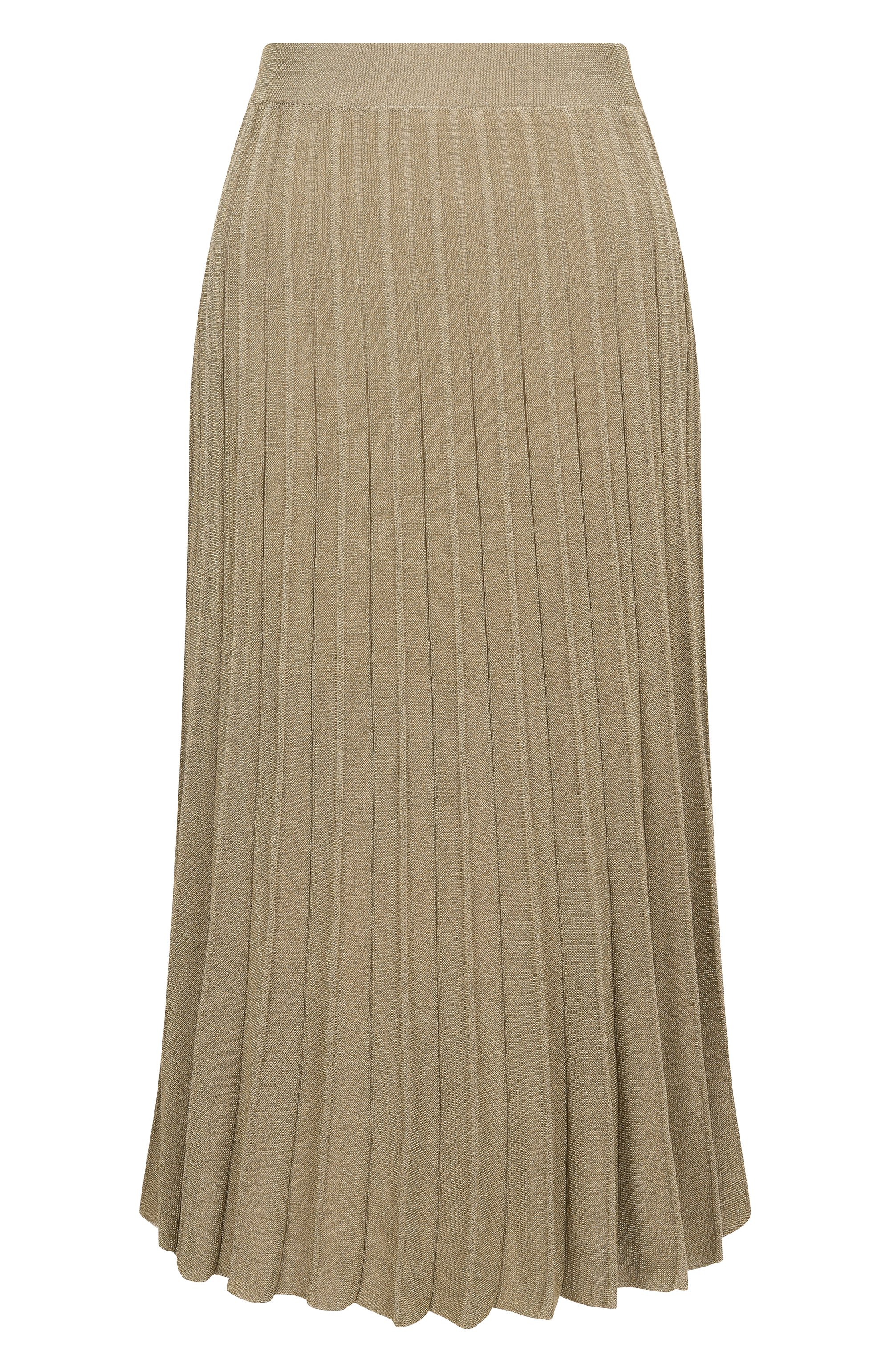 Плиссированная юбка GRAN SASSO темно-бежевого цвета по цене 49950 руб., арт. 50201/23001, фото 1 Плиссированная юбка GRAN SASSO, арт. 50201/23001, фото 1