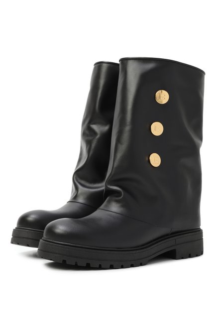 Кожаные сапоги BALMAIN, арт. BX0B86