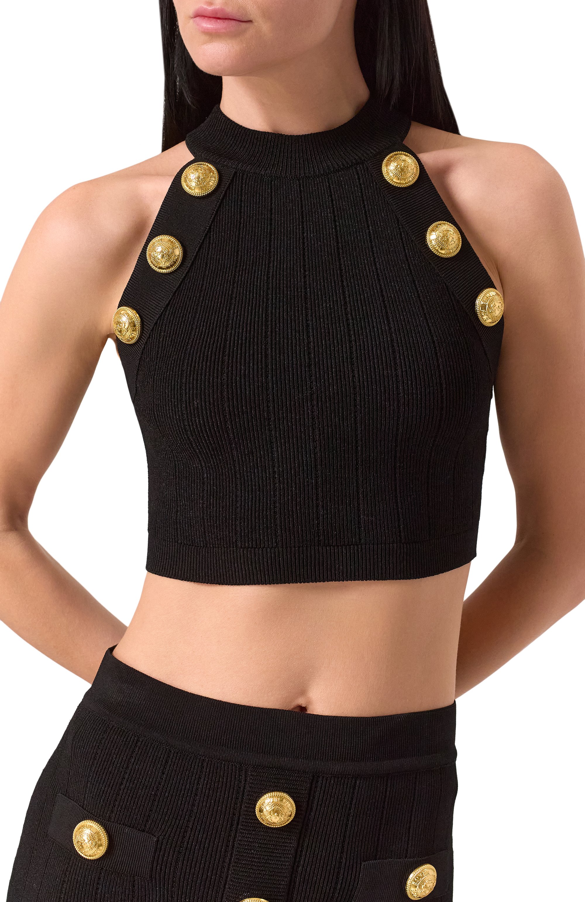 Топ из вискозы BALMAIN, арт. EF1AB390/KB07, фото 5