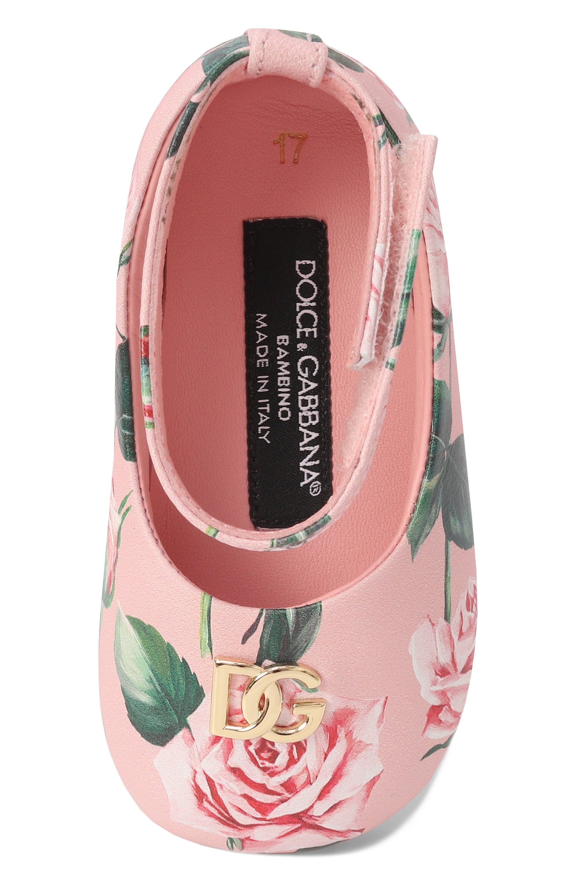 Кожаные пинетки DOLCE & GABBANA, арт. DK0065/AD471, фото 4