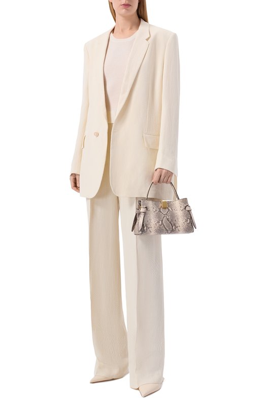 Сумка Gyoza mini Yuzefi GY0ZA MINI/EMB0SSED LEATHER Серый  GY0ZA MINI/EMB0SSED LEATHER Фото 3