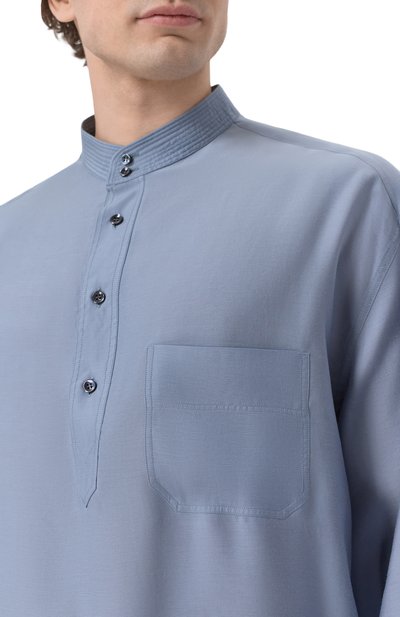 Рубашка из лиоцелла и шелка GIORGIO ARMANI, арт. GM003495/TE20923, фото 5