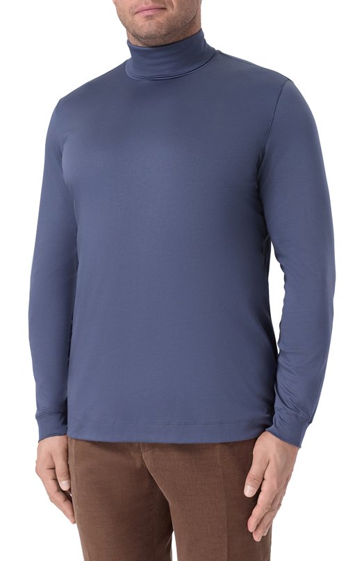 Хлопковая водолазка Van Laack VL-PELIN01-XX/180031/3XL-6XL Синий  VL-PELIN01-XX/180031/3XL-6XL Фото 3