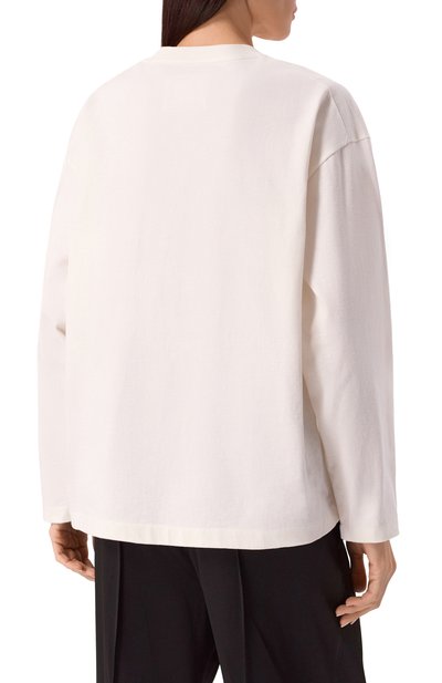 Хлопковый лонгслив JIL SANDER, арт. J03GC0136/J45148, ф�ото 4