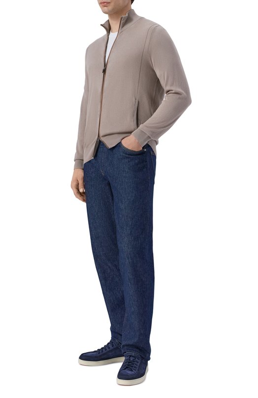 Кардиган Canali C1159/MK02054 Бежевый  C1159/MK02054 Фото 2