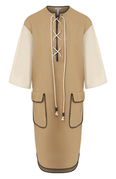 Платье из смеси льна и хлопка LOEWE, арт. S2199600R0, фото 1