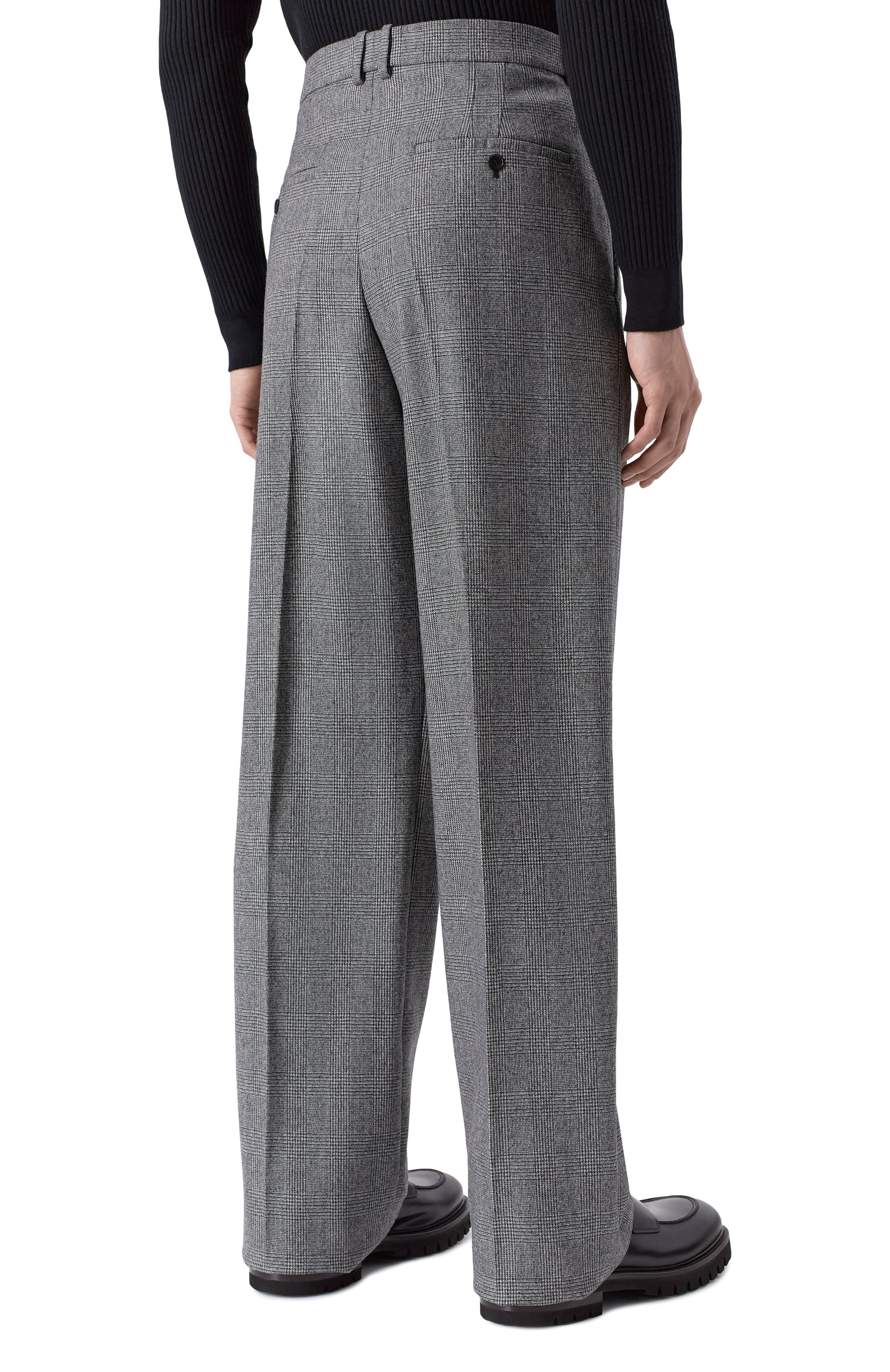 Шерстяные брюки SAINT LAURENT, арт. 844153/Y5H54, фото 4