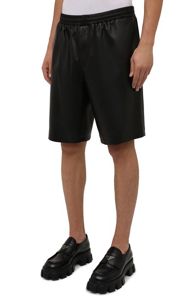 Кожаные шорты PRADA, арт. UPP224-1WDV-F0002, фото 3