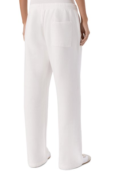 Хлопковые брюки SPORTY AND RICH белого цвета по цене 32200 руб., арт. PA071712326WH01, фото 4 Хлопковые брюки SPORTY AND RICH, арт. PA071712326WH01, фото 4