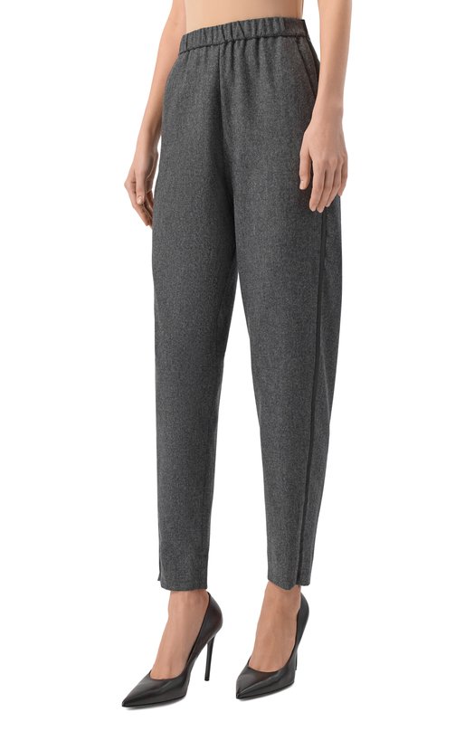 Брюки из шерсти и кашемира Emporio Armani EW002238/TE10537 Серый  EW002238/TE10537 Фото 3