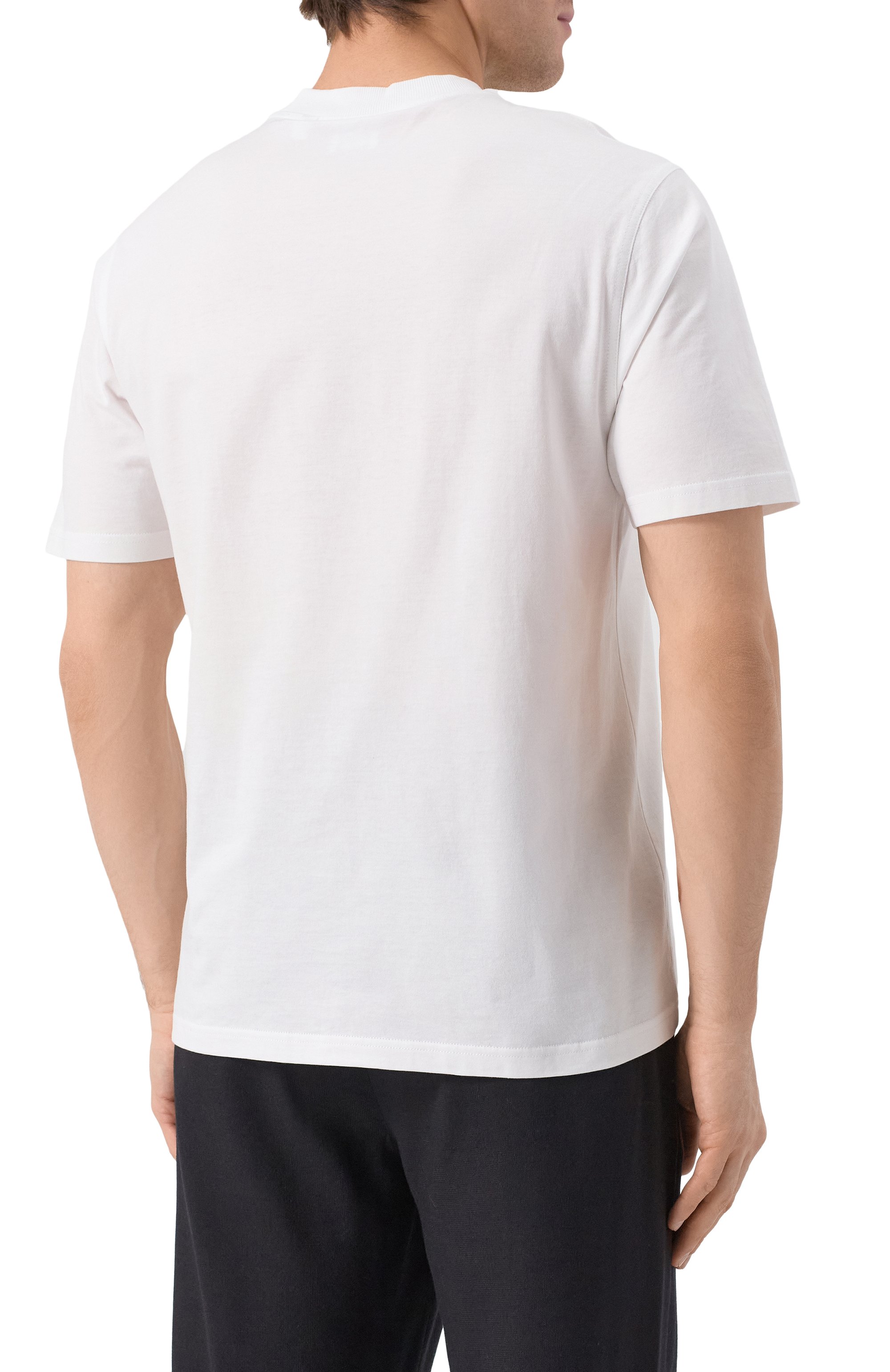 Хлопковая футболка BURBERRY белого цвета по цене 45900 руб., арт. 8041699, фото 4 Хлопковая футболка BURBERRY, арт. 8041699, фото 4