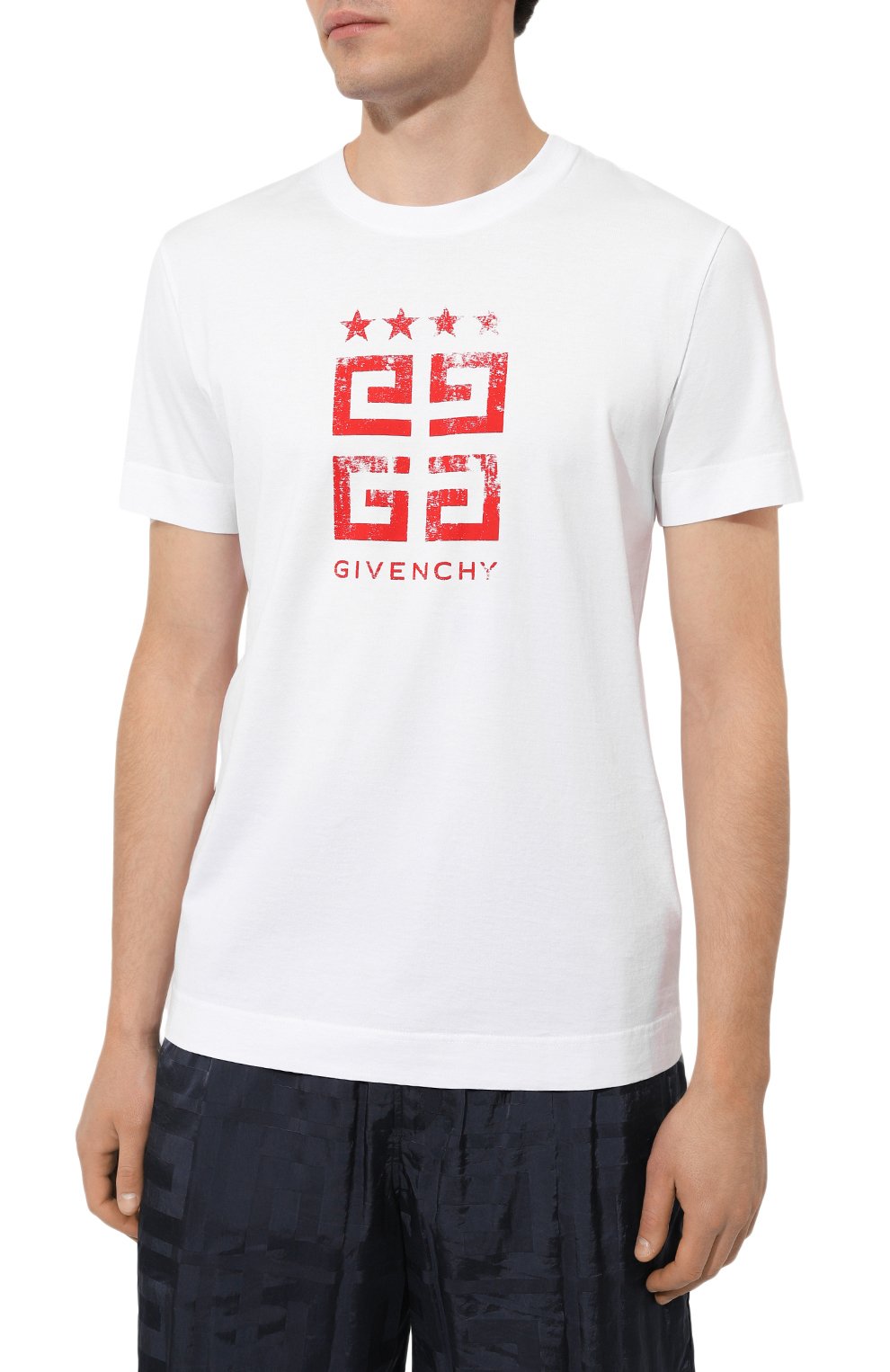 Хлопковая футболка GIVENCHY, арт. BM716G3YEL, фото 3