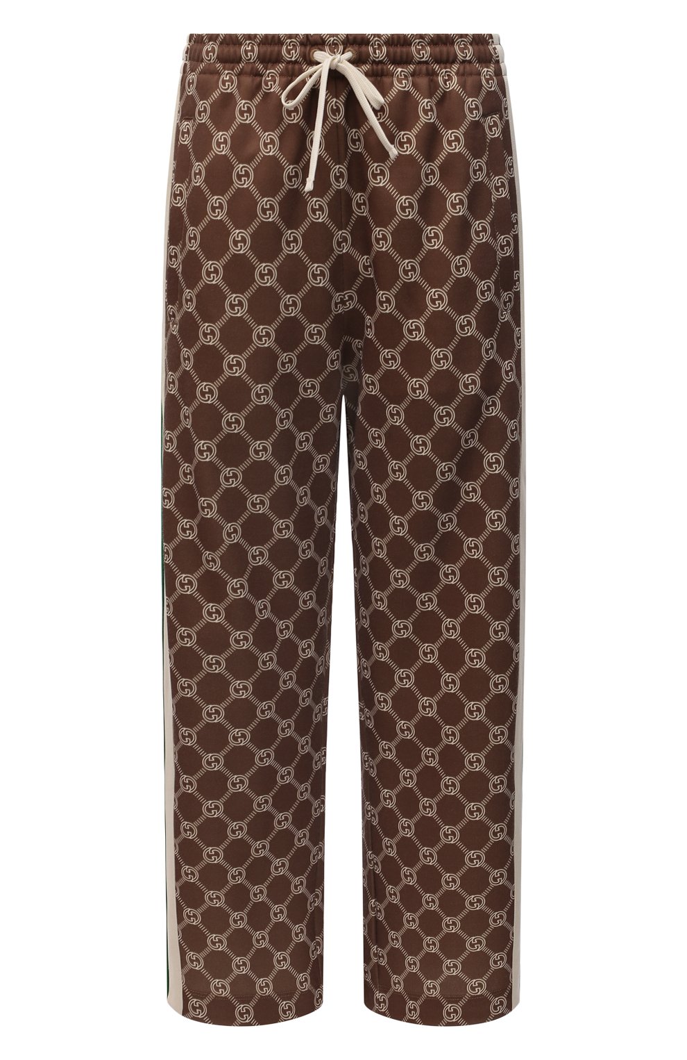 Брюки GUCCI коричневого цвета по цене 142500 руб., арт. 671496/XJD1G, фото 1 Брюки GUCCI, арт. 671496/XJD1G, фото 1
