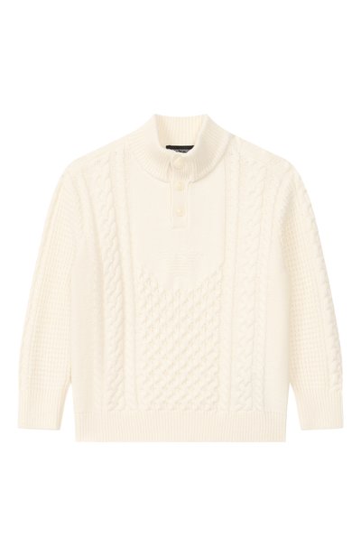 Свитер из хлопка и шерсти EMPORIO ARMANI, арт. EB001591/AF27319