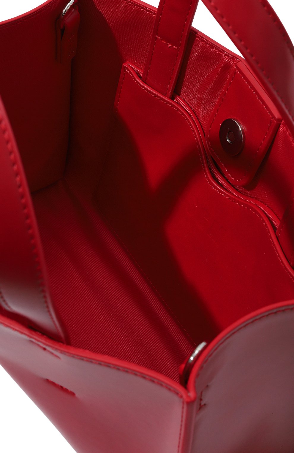 Сумка-тоут MSGM красного цвета по цене 34200 руб., арт. 3541MDZ72/764, фото 5 Сумка-тоут MSGM, арт. 3541MDZ72/764, фото 5