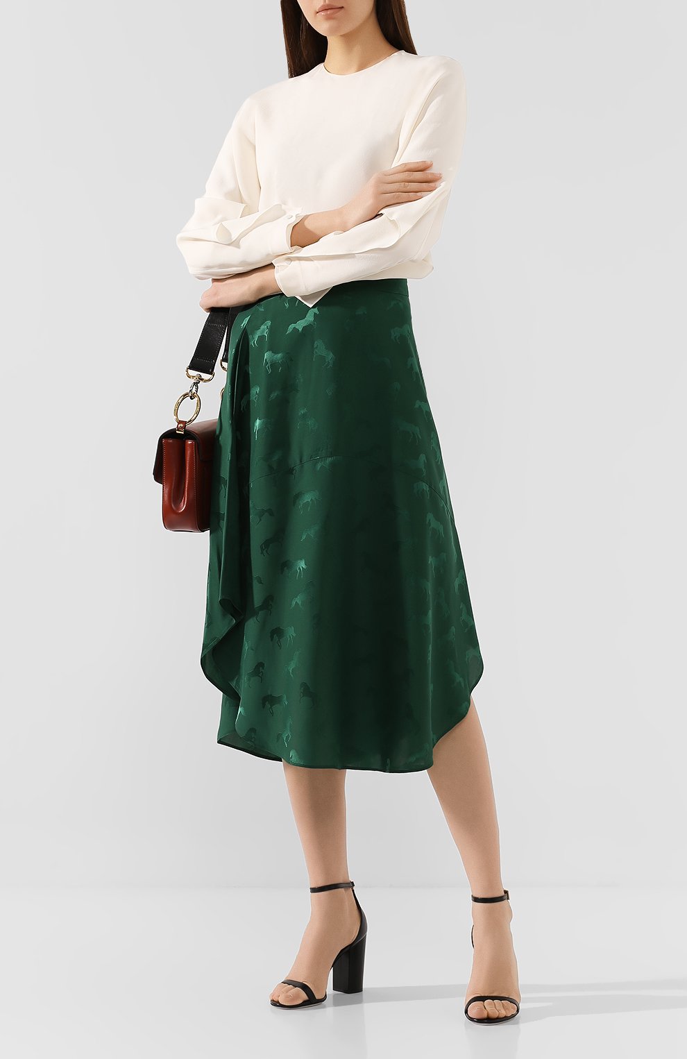 Юбка из смеси вискозы и шелка STELLA MCCARTNEY, арт. 590426/SNA57, фото 2