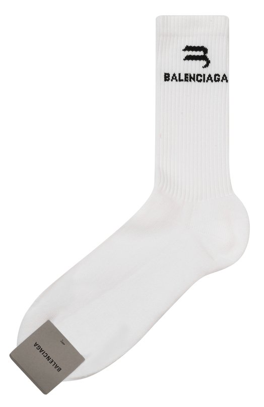 Хлопковые носки Balenciaga 659279/472B4 Белый 659279/472B4