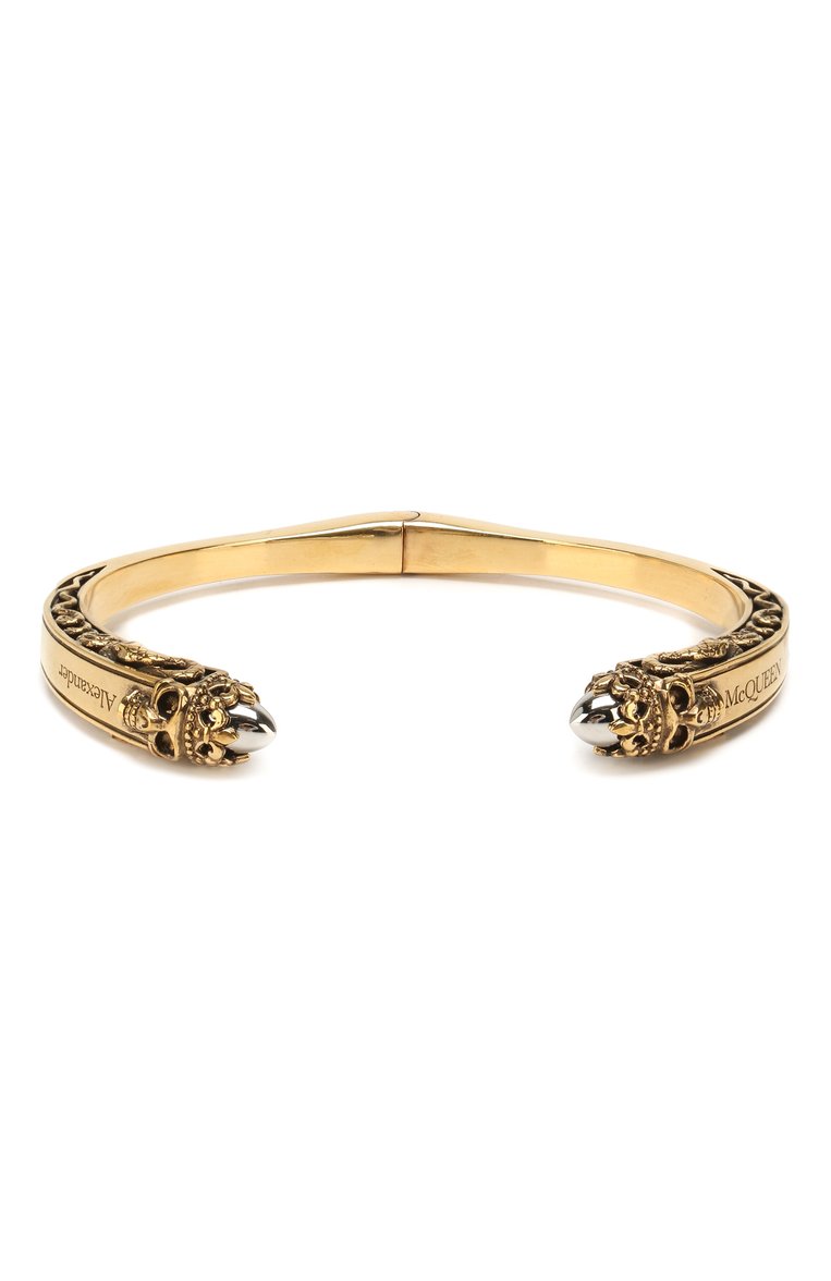 Мужской браслет ALEXANDER MCQUEEN золотого цвета, арт. 579275/J160X | Фото 1 (Статус проверки: Проверена категория; Материал: Металл; Региональные ограничения белый список (Axapta Mercury): Не проставлено; Нос: Не проставлено)