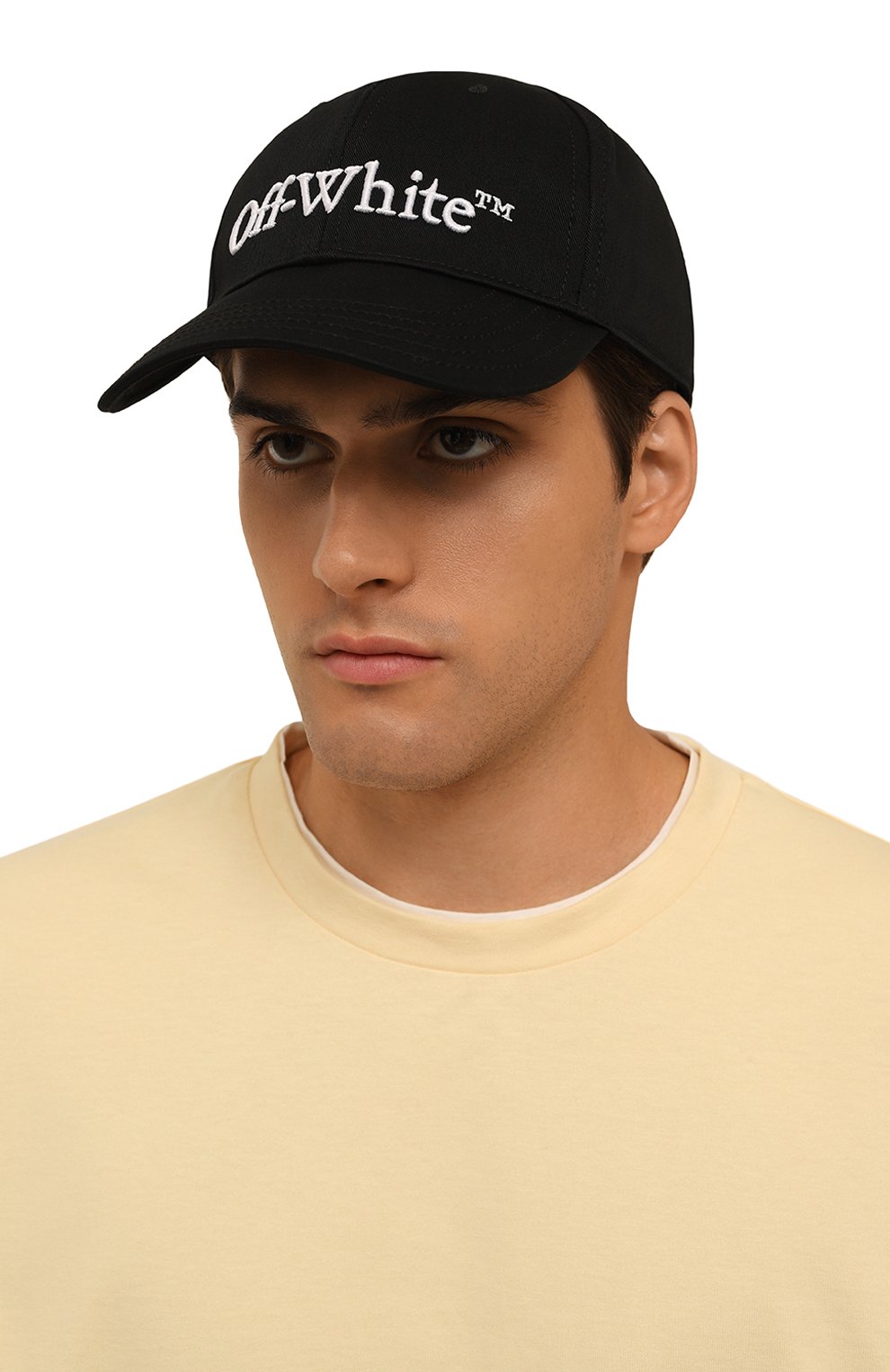 Хлопковая бейсболка OFF-WHITE, арт. 0MLB052C99FAB001, фото 2
