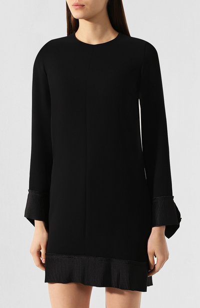Платье VICTORIA, VICTORIA BECKHAM черного цвета по цене 43400 руб., арт. DRVV 680 PAW19 S0FT CREPE, фото 3 Платье VICTORIA, VICTORIA BECKHAM, арт. DRVV 680 PAW19 S0FT CREPE, фото 3