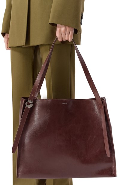 Сумка belt tote COPERNI коричневого цвета по цене 98350 руб., арт. C0PBA77F6064, фото 2 Сумка belt tote COPERNI, арт. C0PBA77F6064, фото 2