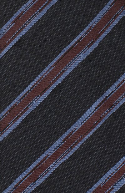 Галстук из шелка и шерсти ZEGNA темно-синего цвета по цене 20700 руб., арт. Z8E34/18H, фото 3 Галстук из шелка и шерсти ZEGNA, арт. Z8E34/18H, фото 3