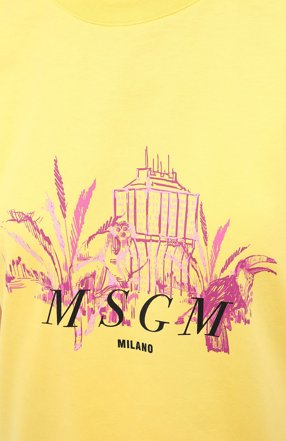 Хлопковая футболка MSGM, арт. 2943MDM78 207648, фото 5