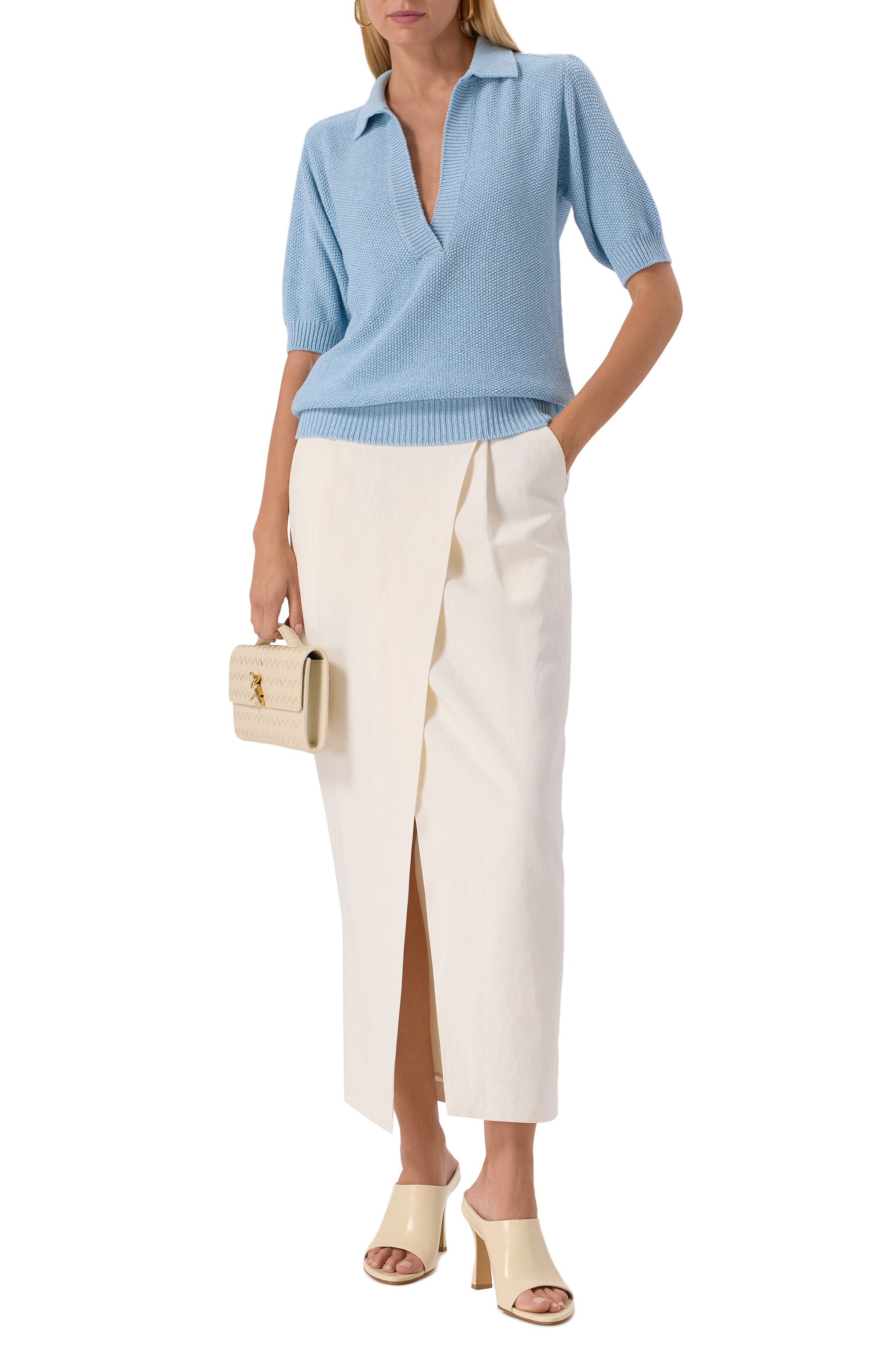 Поло из шелка и хлопка MVST, арт. WS61-259MU, фото 2