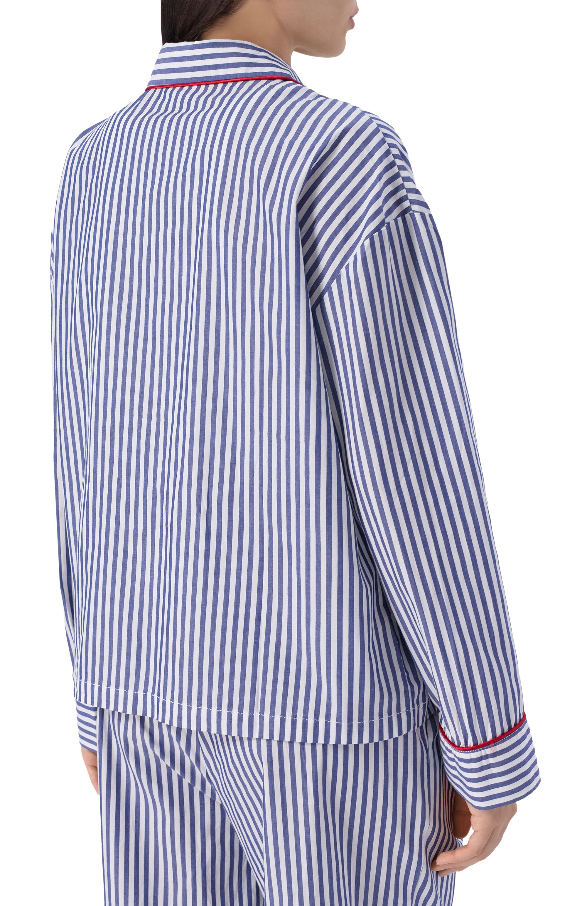 Хлопковая рубашка MC2 SAINT BARTH синего цвета по цене 24850 руб., арт. ASR0001-01699L/ASTRA, фото 4 Хлопковая рубашка MC2 SAINT BARTH, арт. ASR0001-01699L/ASTRA, фото 4