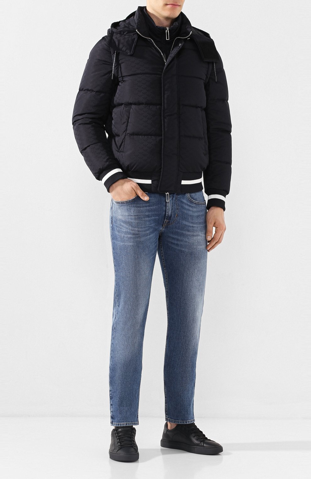 Кожаные кеды HIDE AND JACK, арт. SKYLCASBLK, фото 2