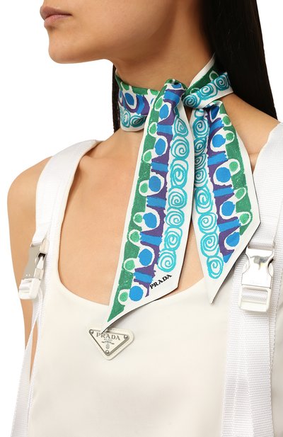 Шелковый шарф-твилли PRADA, арт. 1FF008-2CA2-F0136, фото 2