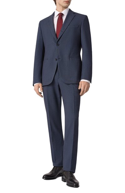 Мужской костюм из хлопка и шерсти BOSS, арт. 50521667