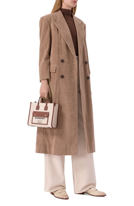 Женские кожаные пенни-лоферы SANTONI бежевого цвета, арт. WUSG59962HAFSLGA | Фото 2 (Материал внешний: Натуральная кожа; Материал внутренний: Натуральная кожа; Материал сплава: Проставлено; Подошва: Плоская; Каблук высота: Низкий; Драгоценные камни: Проставлено)