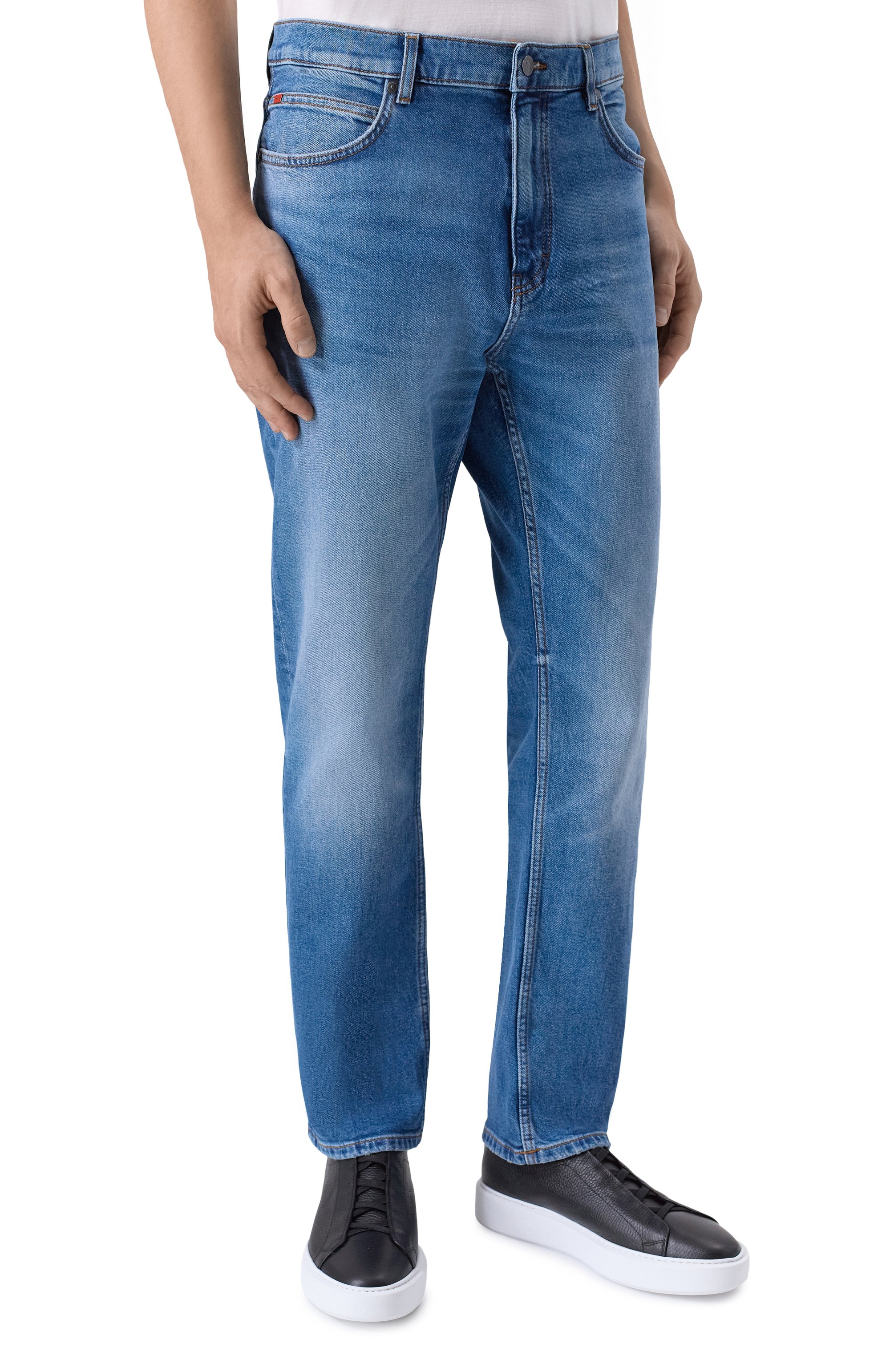 Джинсы hugo 708 HUGO синего цвета по цене 17950 руб., арт. 50555181, фото 3 Джинсы hugo 708 HUGO, арт. 50555181, фото 3