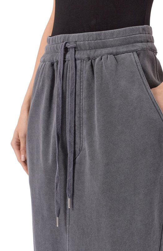 Хлопковая юбка Isabel Marant Etoile 25PJU0202FB-C1G03E Серый  25PJU0202FB-C1G03E Фото 5