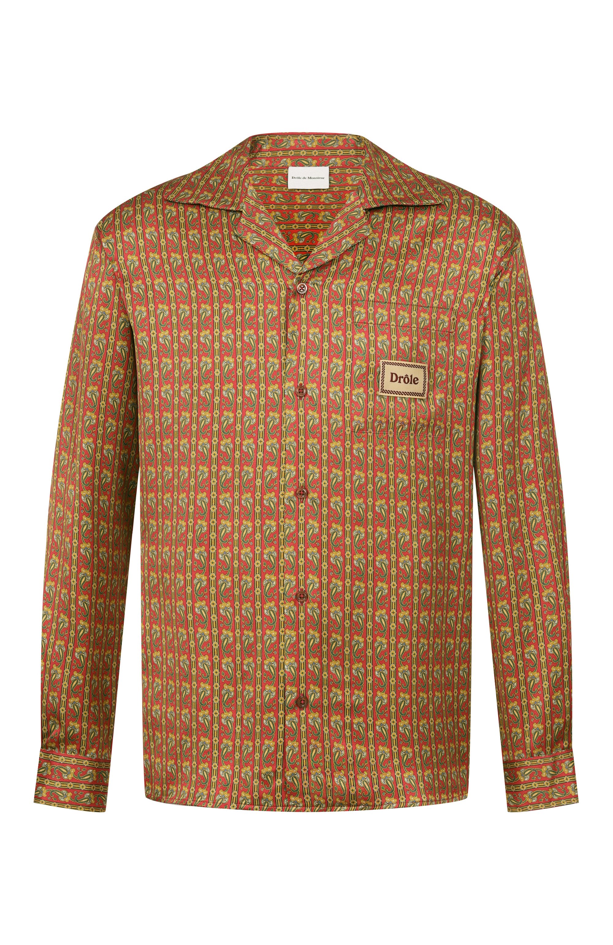Рубашка из вискозы DROLE DE MONSIEUR, арт. J-SH233-VI027-RD, фото 1