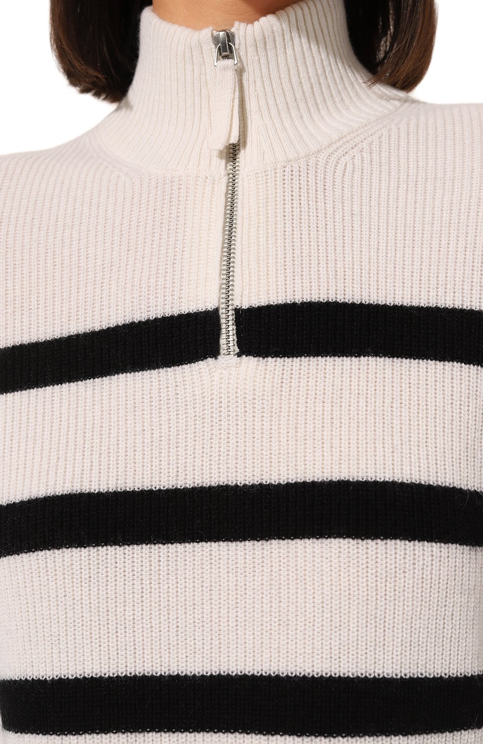 Пуловер из хлопка и кашемира FTC белого цвета по цене 37150 руб., арт. 903-0520, фото 5 Пуловер из хлопка и кашемира FTC, арт. 903-0520, фото 5