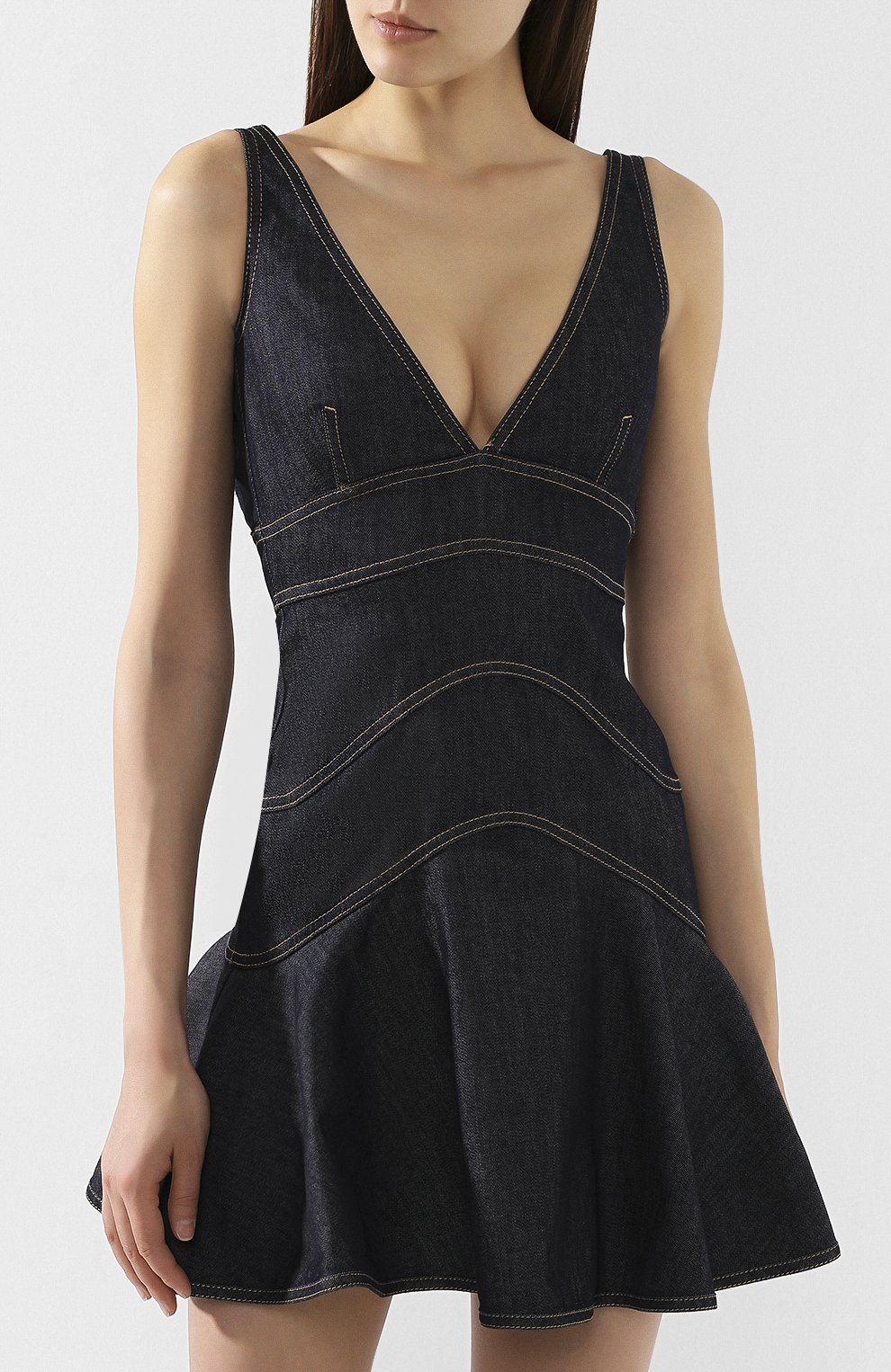 Джинсовое платье DSQUARED2 синего цвета по цене 29950 руб., арт. S75CV0021/S30330, фото 3 Джинсовое платье DSQUARED2, арт. S75CV0021/S30330, фото 3