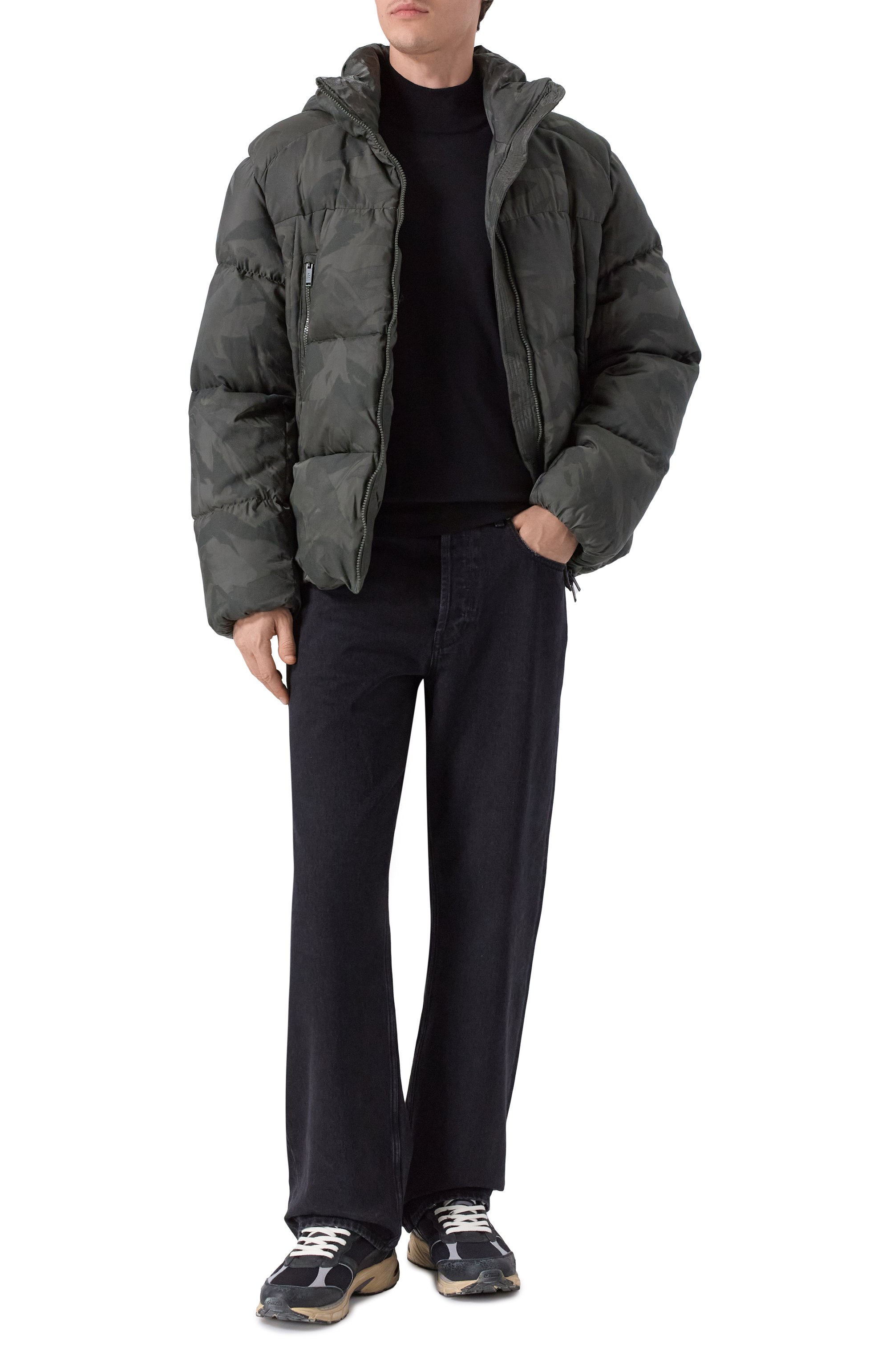 Пуховик ADD хаки цвета по цене 109000 руб., арт. 12AMHL30R, фото 2 Пуховик ADD, арт. 12AMHL30R, фото 2